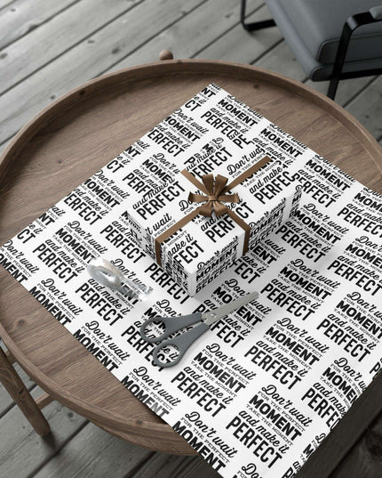 Elegant Customizable Gift Wrap with Inspirational Quotes: Redefine Your Gifting Experience