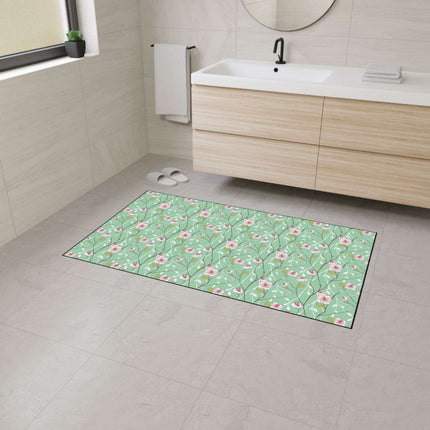 Luxury Blue Blossom Floor Mat: A Touch of Elegance for Your Home