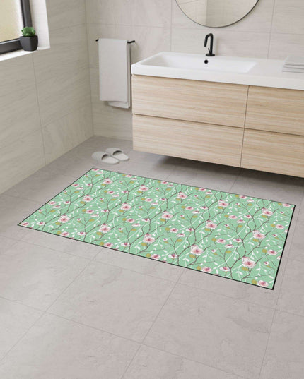 Luxury Blue Blossom Floor Mat: A Touch of Elegance for Your Home