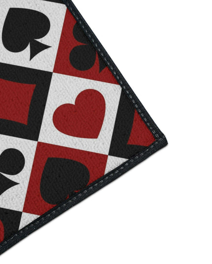 Customizable Elegant Black Border Non-Slip Polyester Area Rug