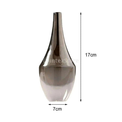 Sophisticated Ash Ombre Glass Vase - Chic Decorative Accent for Any Space
