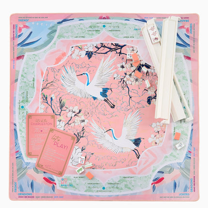 OMM Heron Mahjong Mat in Tube - Durable, Portable, Ships in 2 Weeks