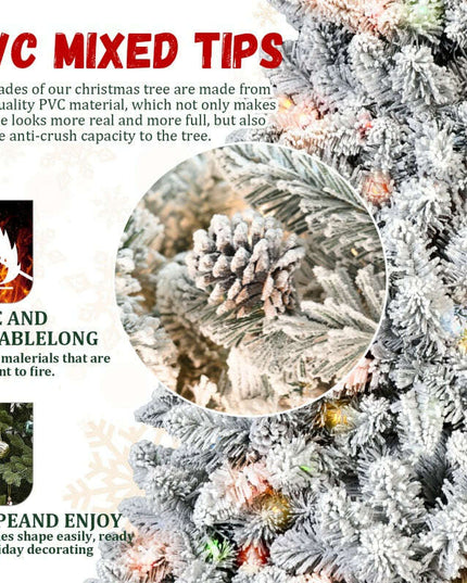 PVC Christmas Tree, Christmas Decorations, With Colored Lights