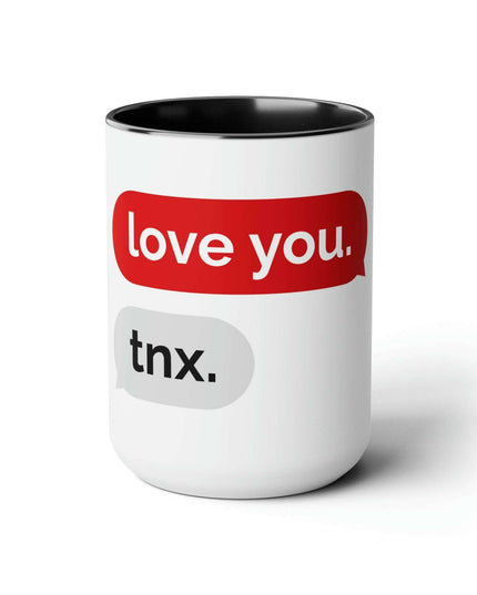 Luxurious Two-Tone Ceramic Coffee Mugs Set - 15oz Capacity, Maison d'Elite Collection