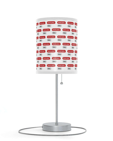 Customizable Valentine’s Luxe Steel Table Lamp with Exquisite Shade