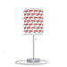 Elite Valentine Love Text Steel Base Table Lamp with Customizable High-Res Printed Shade - Personalized Luxury Lighting Solution