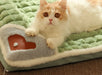 Cozy MADDEN Luxury Plaid Dog Mat for Small to Medium Dogs and Cats - Removable, Washable Fluff Bed