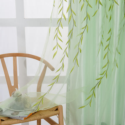 Peekaboo Studio Exquisite Transparent Printed Curtains - Light Filteri