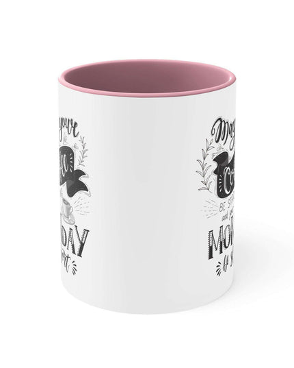Vibrant Interior Two-Tone 11oz Custom Ceramic Coffee Mug