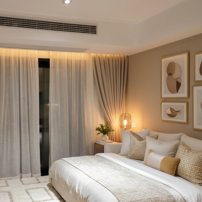 Translucent linen screen curtain