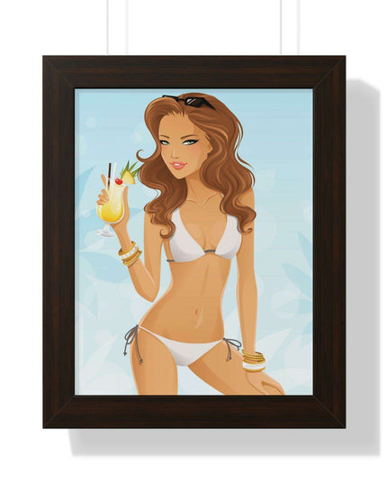 Tropical Oasis Vertical Framed Art Print