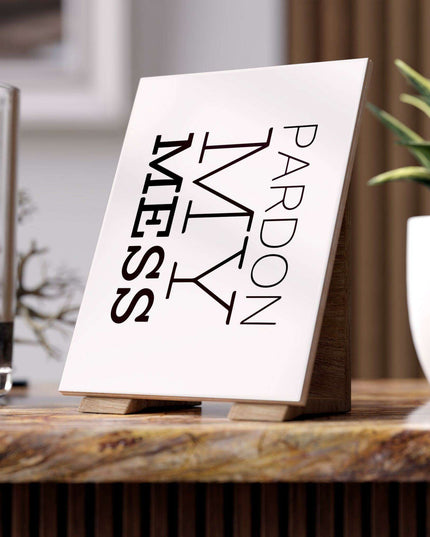 Personalized 3D Ceramic Kitchen Photo Tile - Custom Home Decor