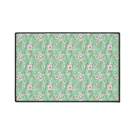Luxury Blue Blossom Floor Mat: A Touch of Elegance for Your Home