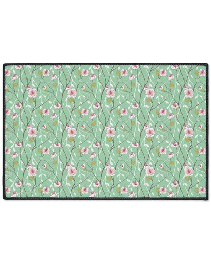 Luxury Blue Blossom Floor Mat: A Touch of Elegance for Your Home