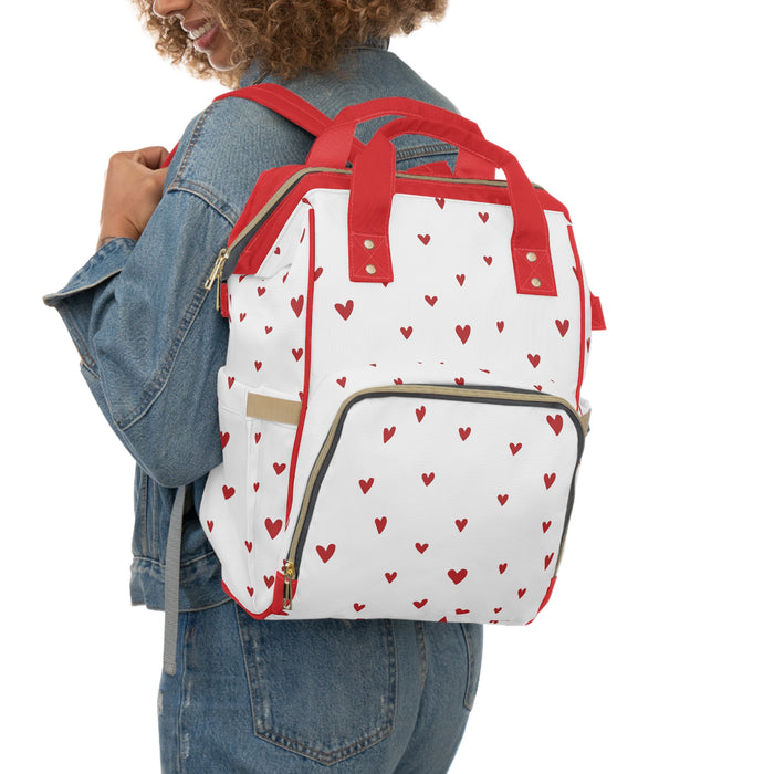 Elegant Heart Multifunctional Diaper Backpack