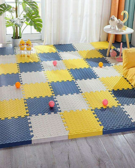 Luxurious Plush EVA Baby Play Mat - Elegant and Spacious Crawling Area for Kids