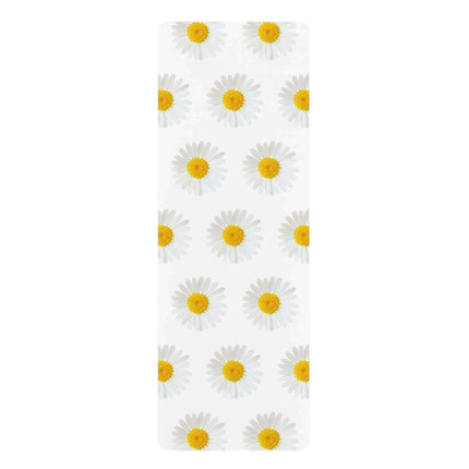 Elite Zen Custom Luxury Daisy Yoga Mat - Microfiber Suede with Anti-Slip Design