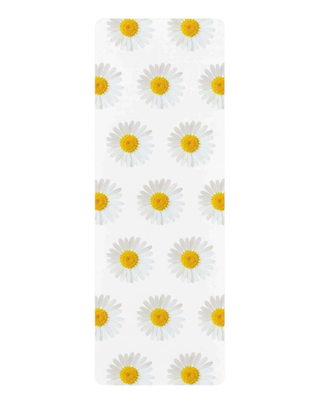 Elite Zen Custom Luxury Daisy Yoga Mat - Microfiber Suede with Anti-Slip Design