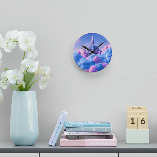 Colorful Acrylic Wall Clock Set - Sturdy Prints in Assorted Shapes & Sizes