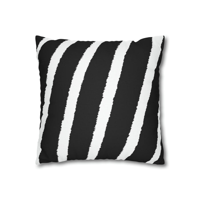 Zebra Print Decorative Pillowcase with Hidden Zipper