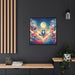 Sustainable Black Pinewood Frame Matte Canvas - Elegant Décor