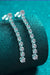 Luxurious 1.18 Carat Lab-Diamond Sterling Silver Dangle Earrings