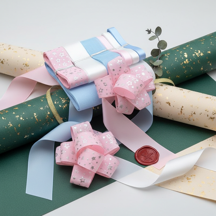 Peekaboo Studio Handmade Ribbon Combination Set - Versatile Hair Acces