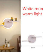 White round warm light