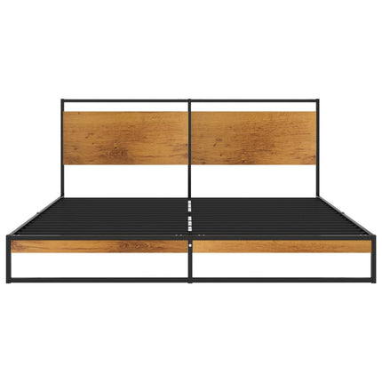 Peekaboo Studio Modern Bed Frame with Sturdy Construction & Stylish De