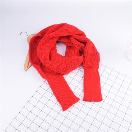 Peekaboo Studio Women's Knitted Wool Shawl Scarf with Sleeves, Warm &