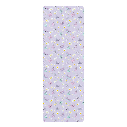 Purple Blossom Luxury Yoga Mat - Premium Floral Design