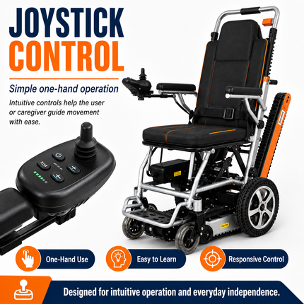 Foldable Electric Tracked Stair-Climbing Mobility Aid — Portable, Joystick-Controlled, Indoor & Outdoor Stair Lifts foldable-electric-tracked-stair-climbing-mobility-device-portable-transfer-aid-for-stair-travel Health & Beauty > Mobility & Accessibility > Stair Lifts & Climbers