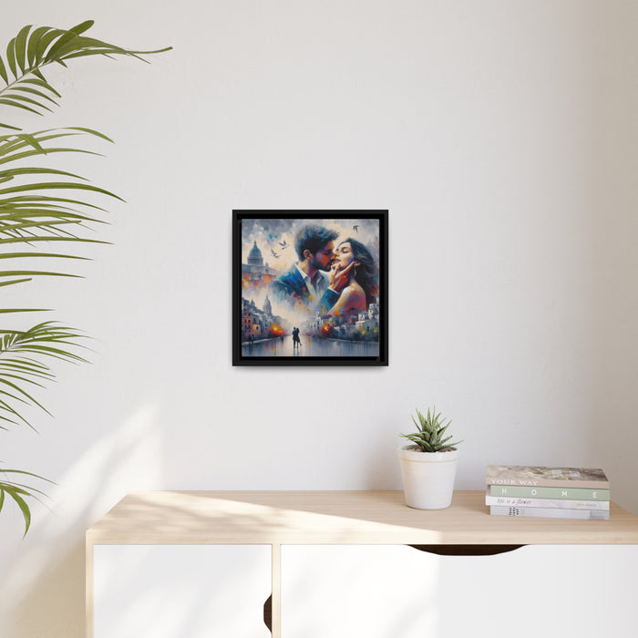 Whisper of Elegance - Sustainable Matte Canvas Artwork with Pinewood Frame
