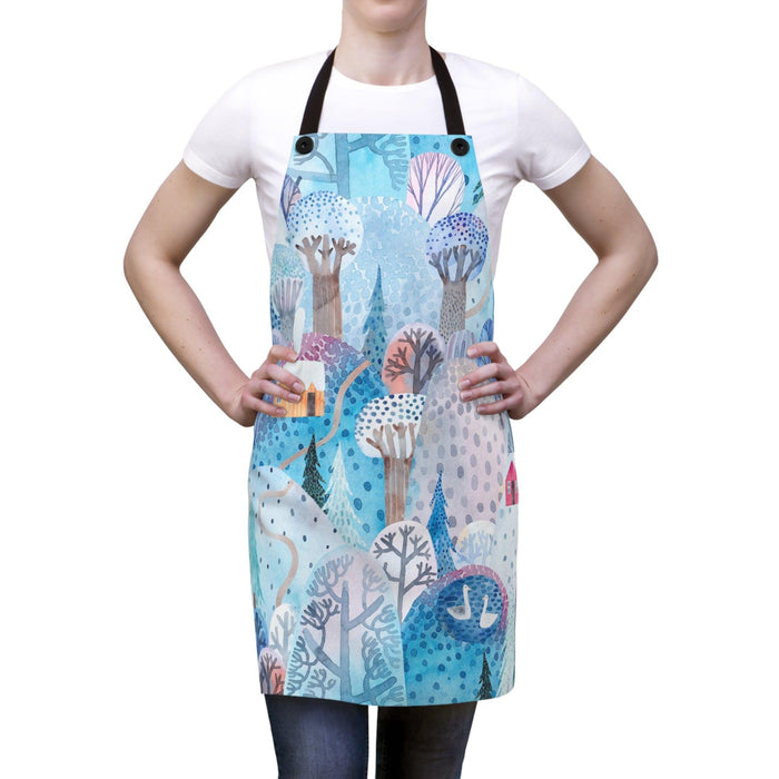 Elite Christmas Nordic Snow Lightweight Apron - Stylish Cooking Accessory