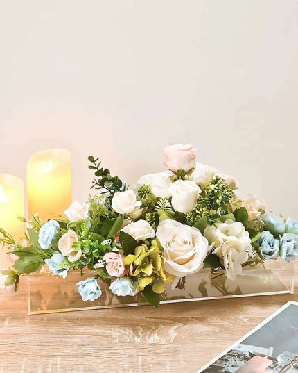 Sleek Transparent Acrylic Vase: Enhance Your Home Aesthetics