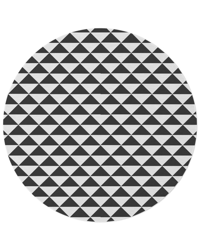 Vibrant Vintage-Inspired Circle Rug - Luxurious Chenille with Playful Patterns