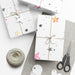Maison d'Elite Christmas Pink Stars Gift Wrap Paper - Matte & Satin Finishes, USA-Made Printify