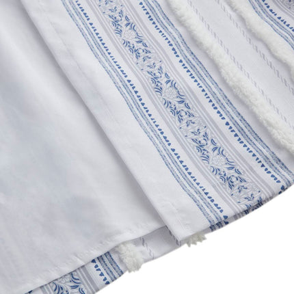 Room and Decor Poly Printed Curtain Panel, Tufted Stripe, 50x95