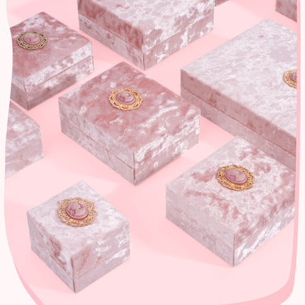 VelvetJewelry Box Ring Necklace Packaging Box