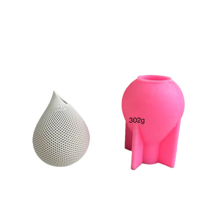 Water Drop Vase Silicone Mold For Candle Plaster And Baking