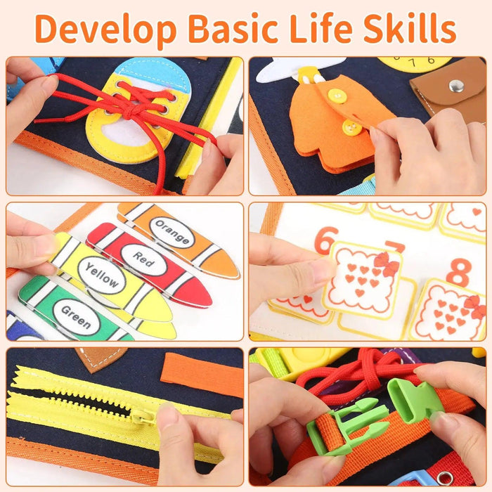 Wonderland Montessori Parish Toys Interactive Cloth Storybook - Inspiring Educational Adventure