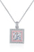 Exquisite Geometric Moissanite Pendant Necklace with Adjustable Chain