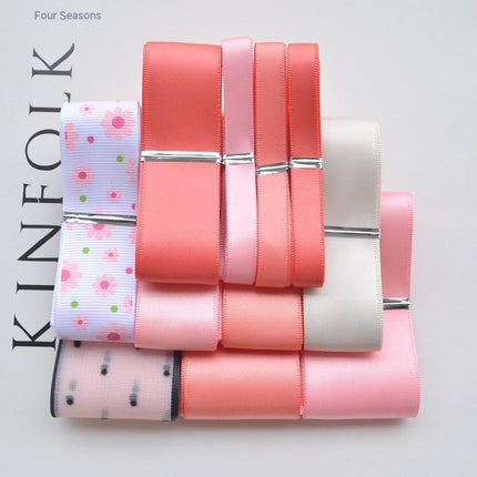 Peekaboo Studio Handmade Ribbon Combination Set - Versatile Hair Acces