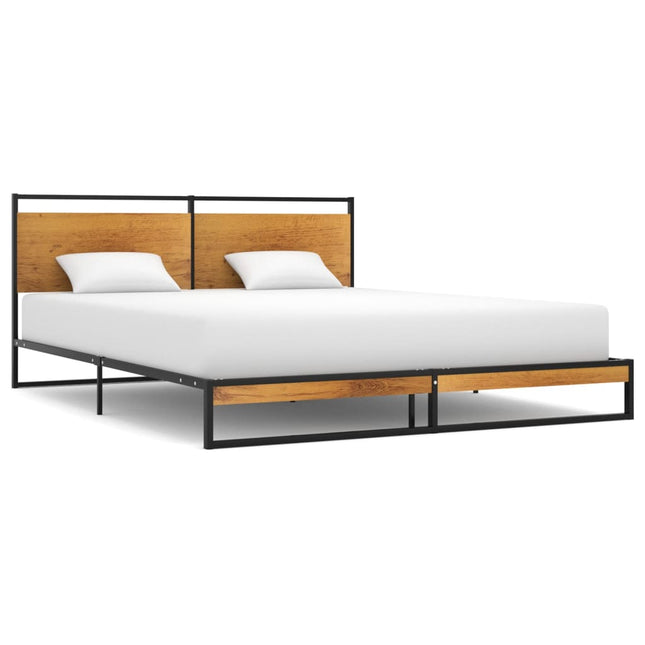 Peekaboo Studio Modern Bed Frame with Sturdy Construction & Stylish De