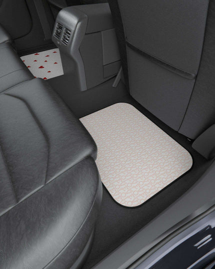 Elegant Customizable Heart Shaped Car Mats - Luxury Edition