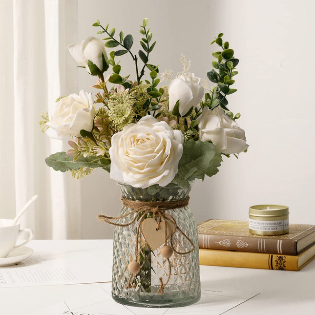 Peekaboo Studio Artificial Rose Bouquet - Elegant Home Decoration, Rea