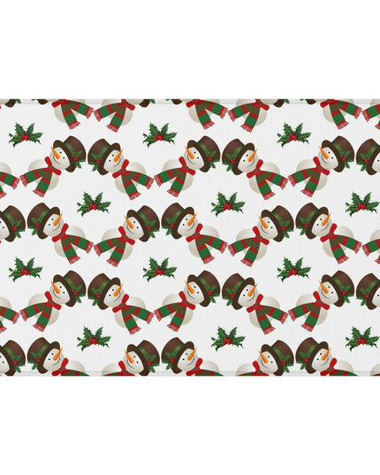 Cozy Winter Wonderland Snowman Plush Area Rug - Embrace Comfort and Classic Charm