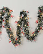 Santa Snowman Warm Light