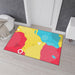 Luxurious Abstract Geometric Floor Mat with Non-Slip Backing by Maison d'Elite