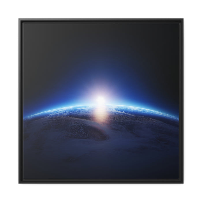 Midnight Elegance - Luxe Matte Canvas Print with Black Pinewood Frame